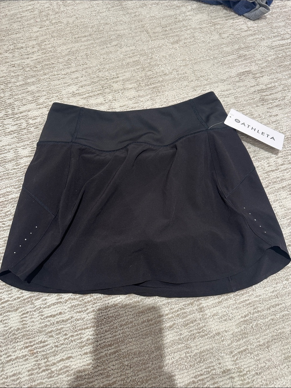 Athleta Black Athletic Skort with Wide Waistband